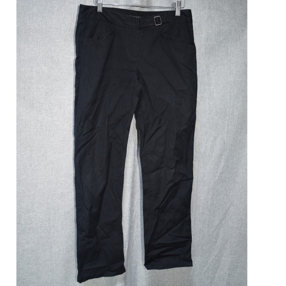 Theory Women’s Black Belted Straight Leg Dress Pants Size 6